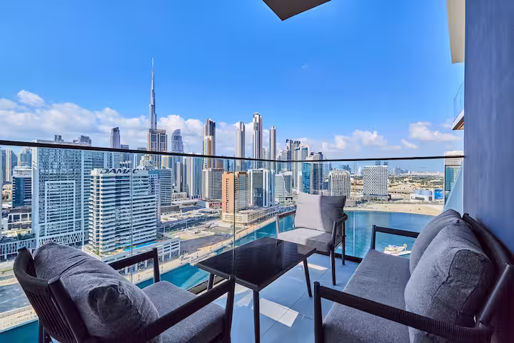 Appartement in Dubai met uitzicht op de Burj Khalifa