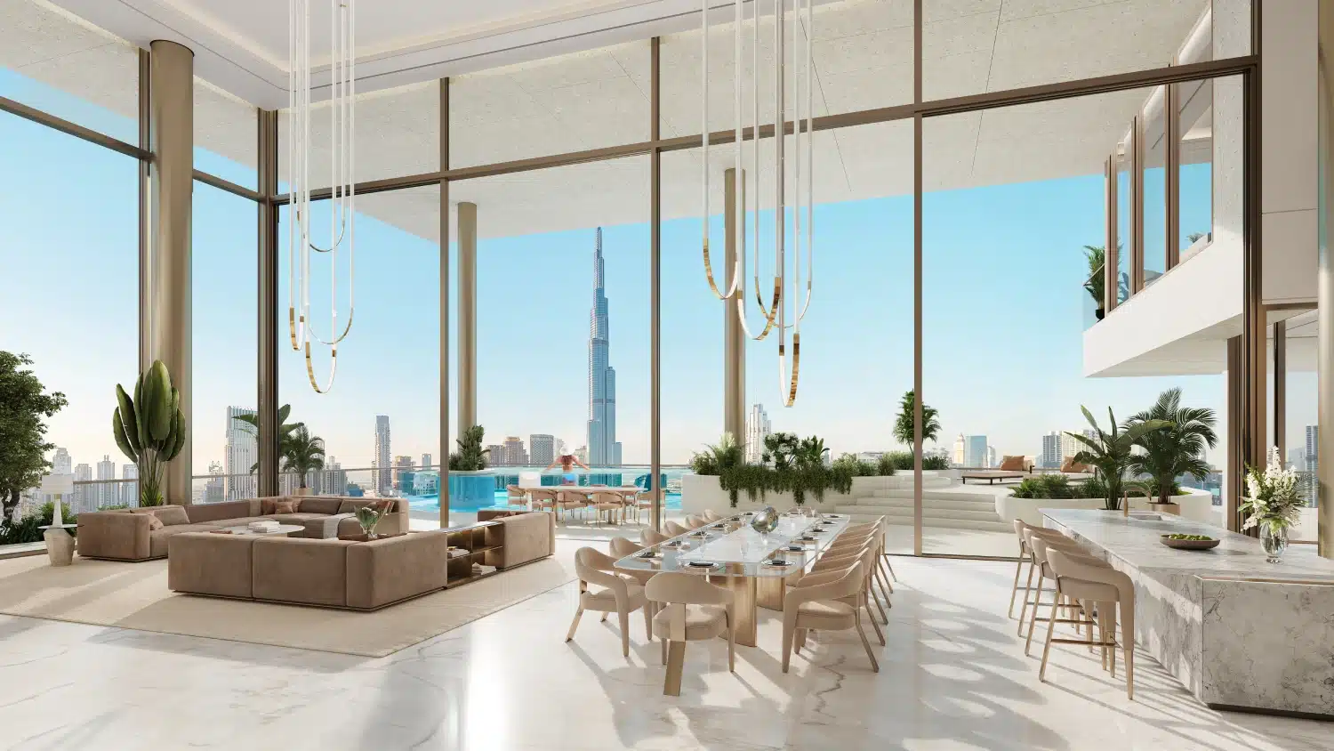 Appartement in Dubai met uitzicht over de stad