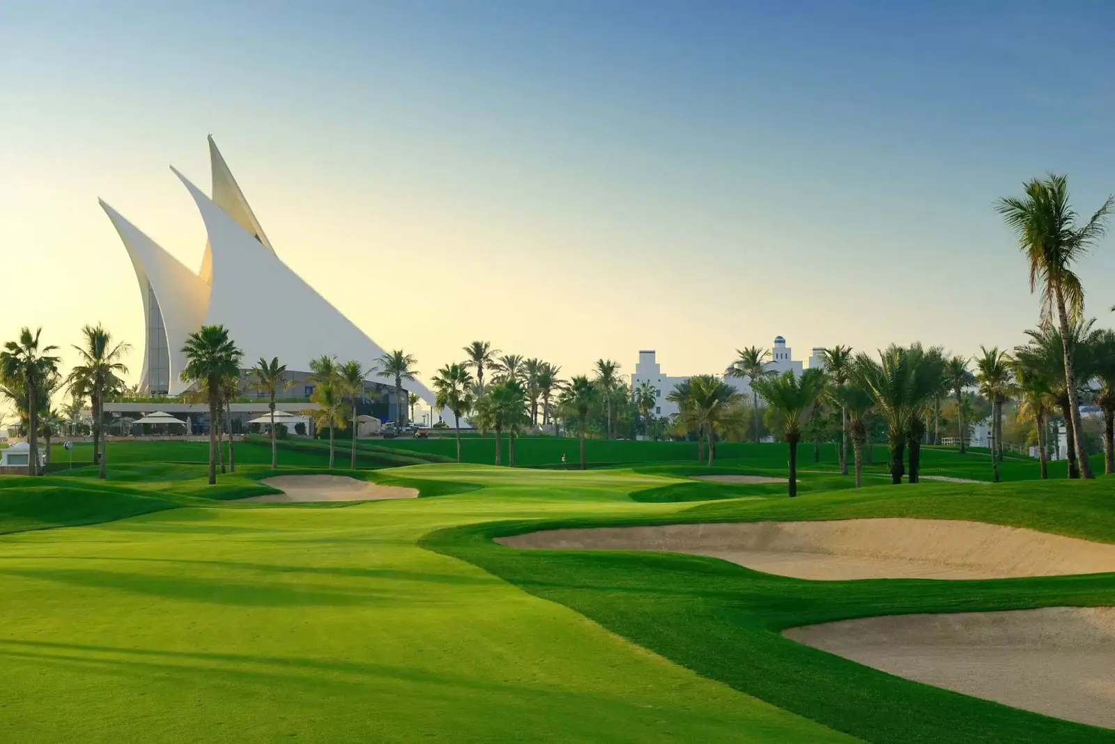 Golfbaan aan de Dubai Creek